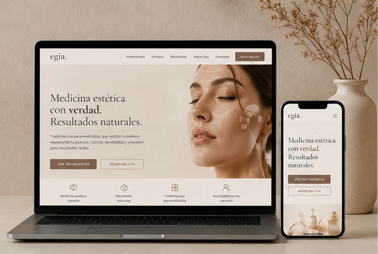 Diseño web para clínicas estéticas orientado a transmitir confianza y conseguir más consultas
