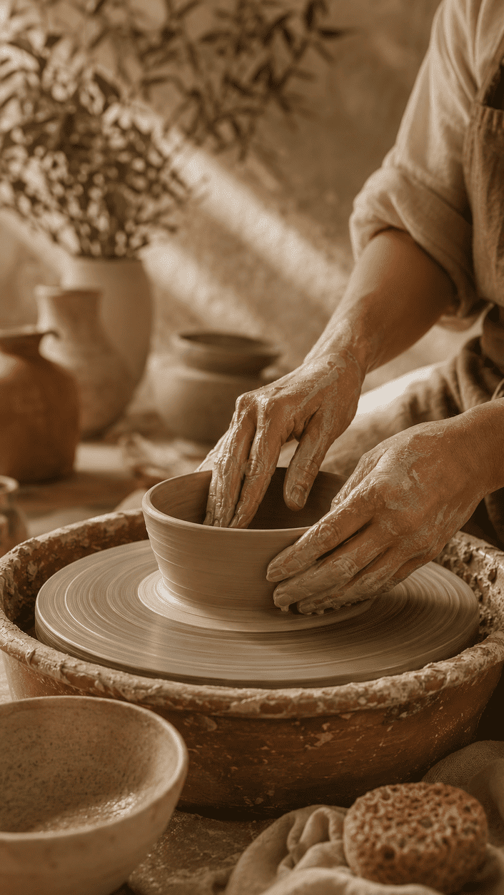 Ficha de producto de cerámica artesanal optimizada para ecommerce de decoración