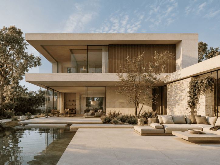 Diseño web para arquitectos e interioristas con arquitectura contemporánea y estética editorial